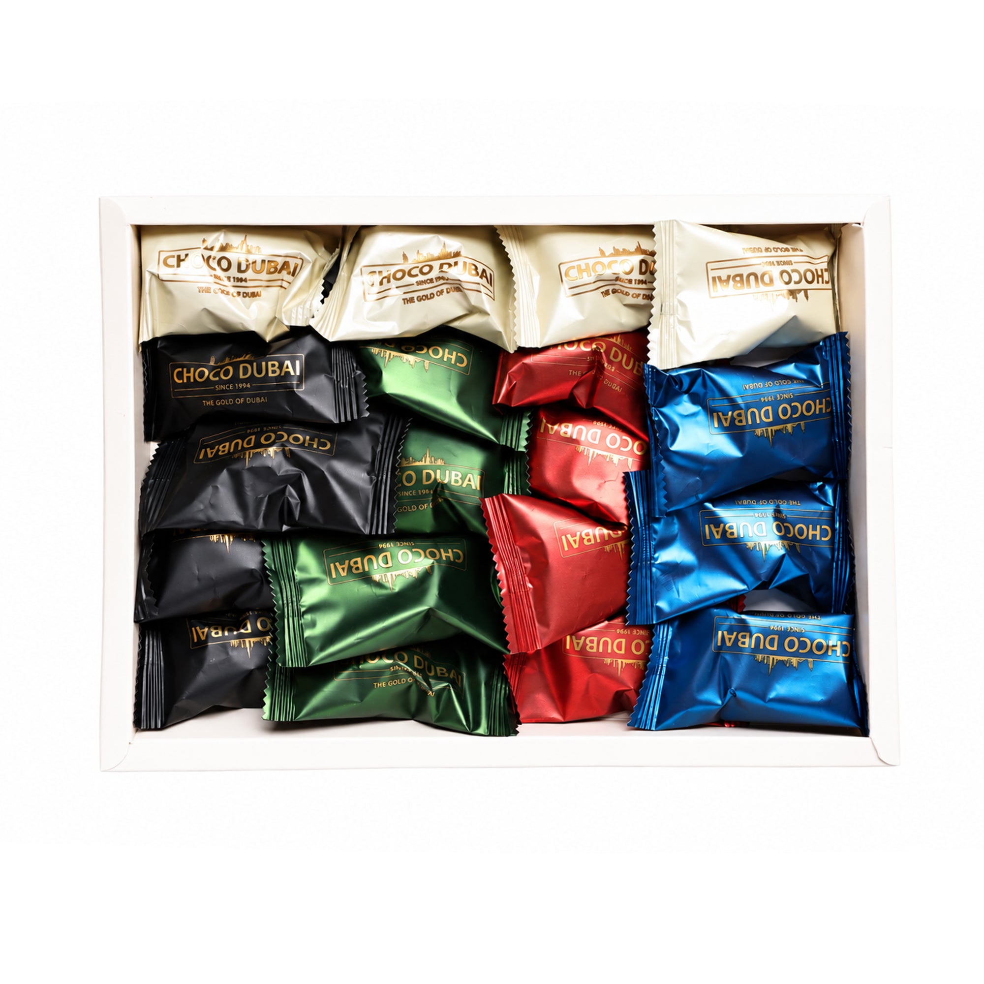Choco Dubai Assorted Global Flavour Chocolate Dates 250g
