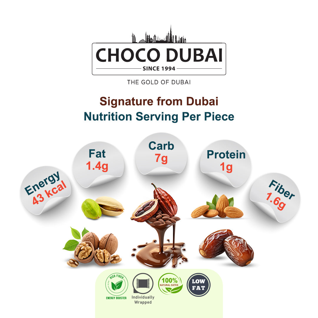 Choco Dubai Ruby Chocolate Dates with Nuts – Viral Dubai Edition (100g)