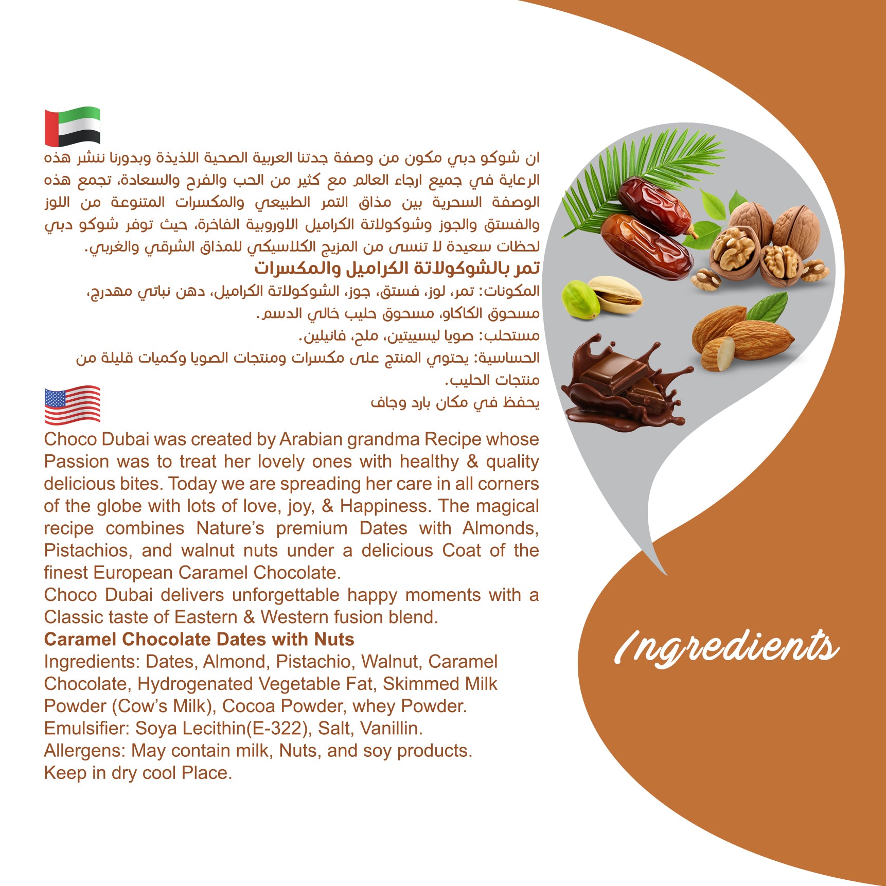 Choco Dubai 12 Packs of Full Coated Chocolate Dates Each 100 gm - SPECIAL OFFER!