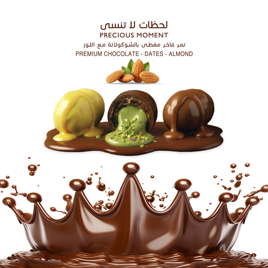 Choco Dubai Premium Chocolate Dates – Mango, Milk & Kunafa Pistachio (250g)