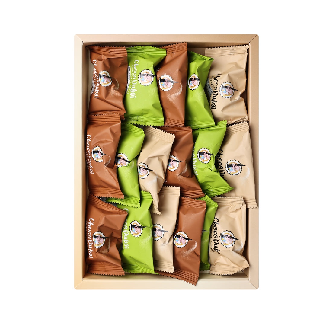 Choco Dubai Premium Chocolate Dates – Mango, Milk & Kunafa Pistachio (250g)