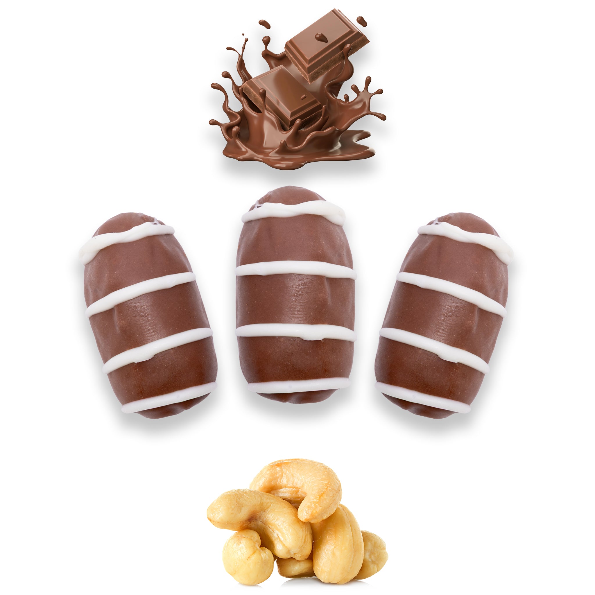 Milk Chocolate Dates Stuffed With Nuts