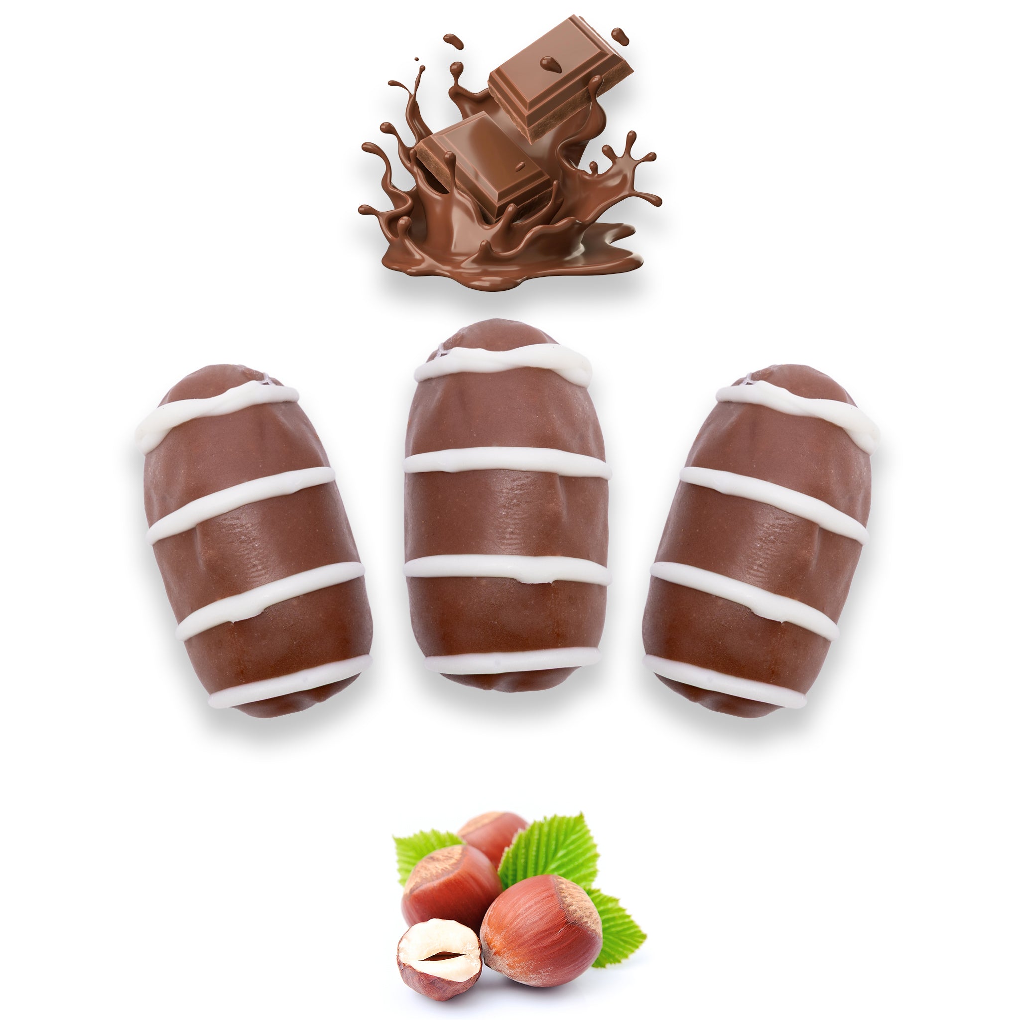 Milk Chocolate Dates Stuffed With Nuts