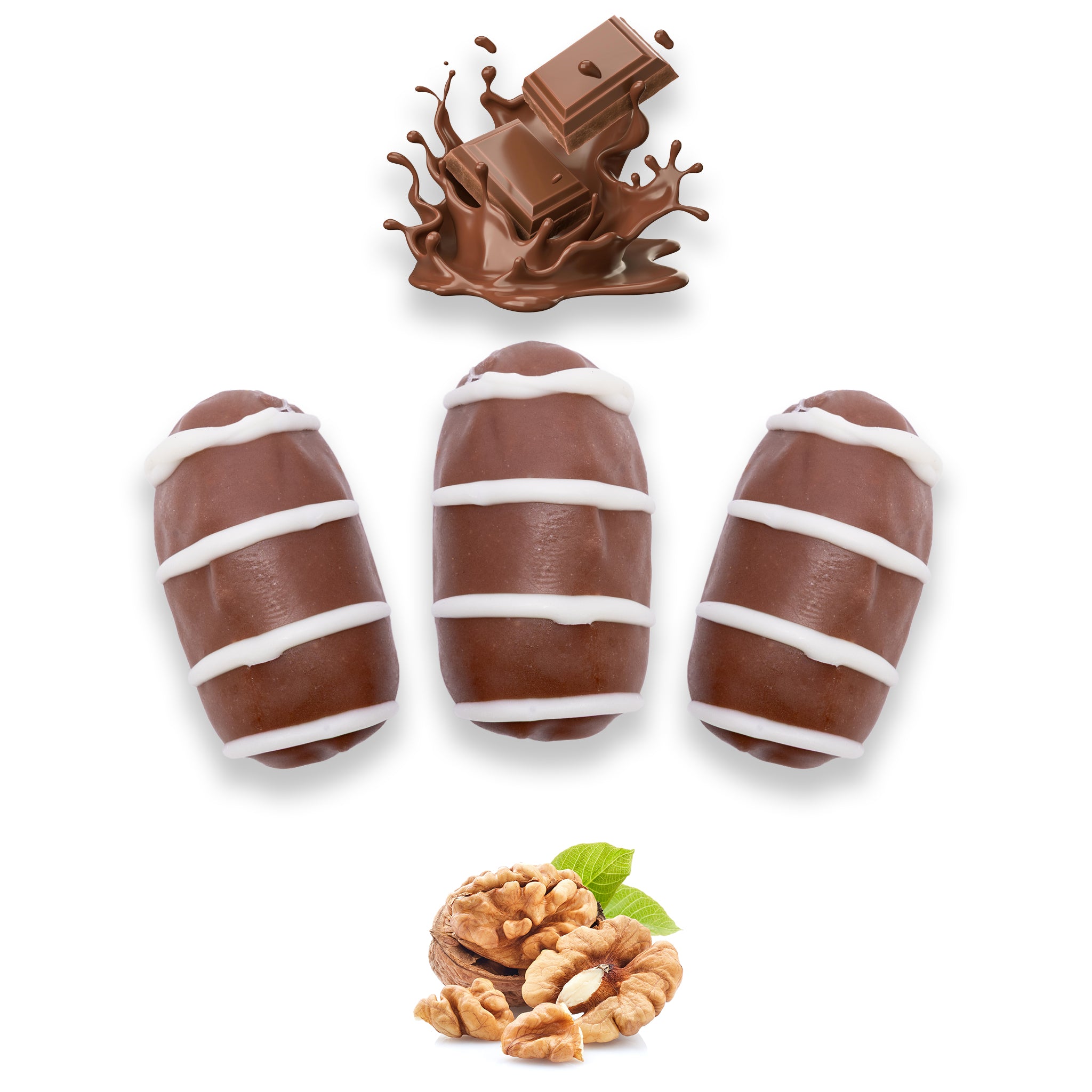 Milk Chocolate Dates Stuffed With Nuts