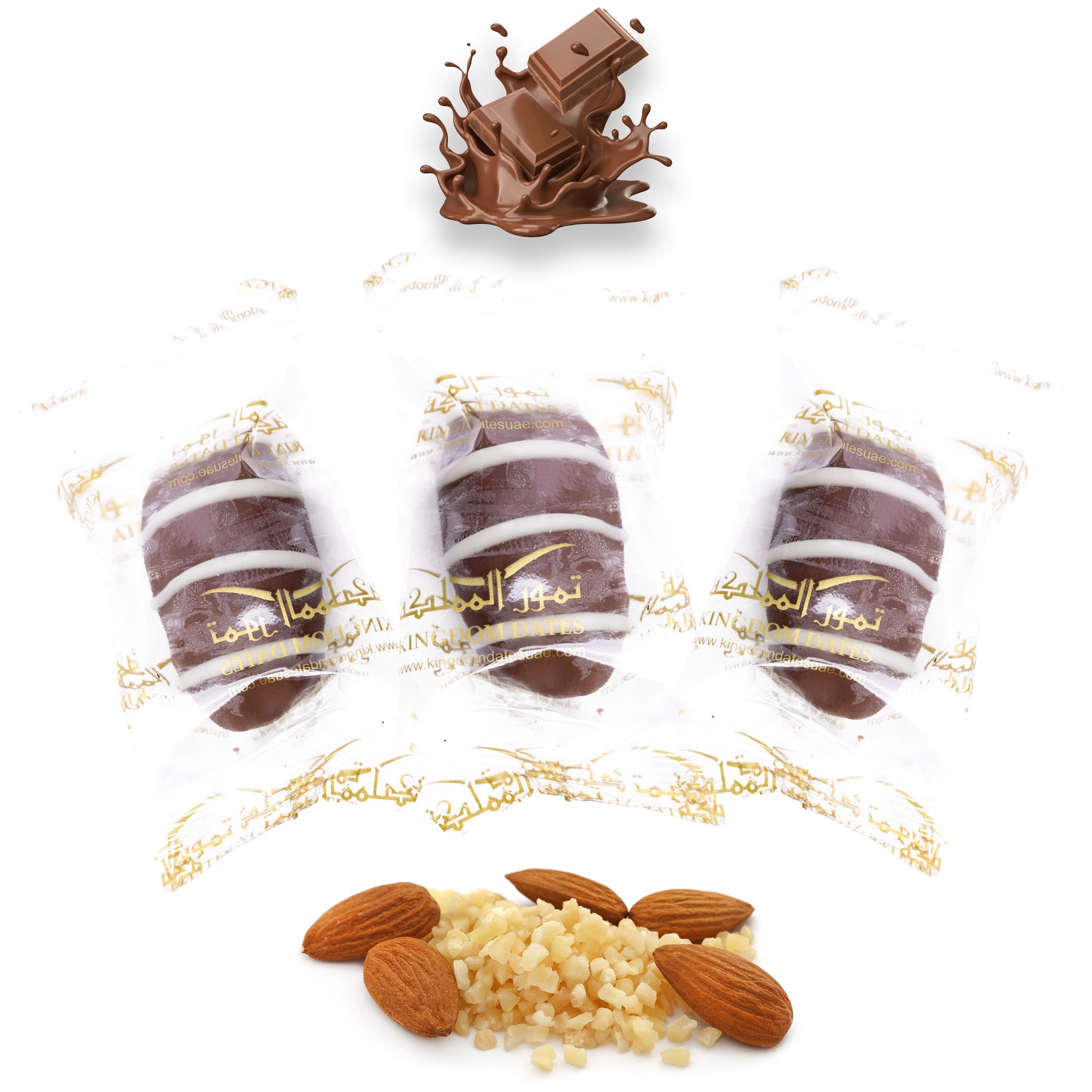 Milk Chocolate Dates Stuffed With Nuts (Wrapped)
