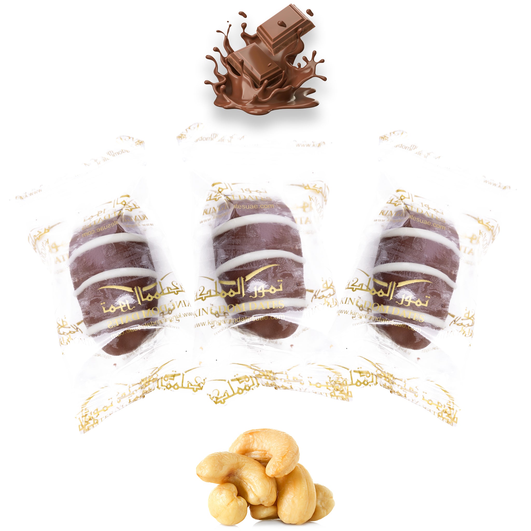 Milk Chocolate Dates Stuffed With Nuts (Wrapped)