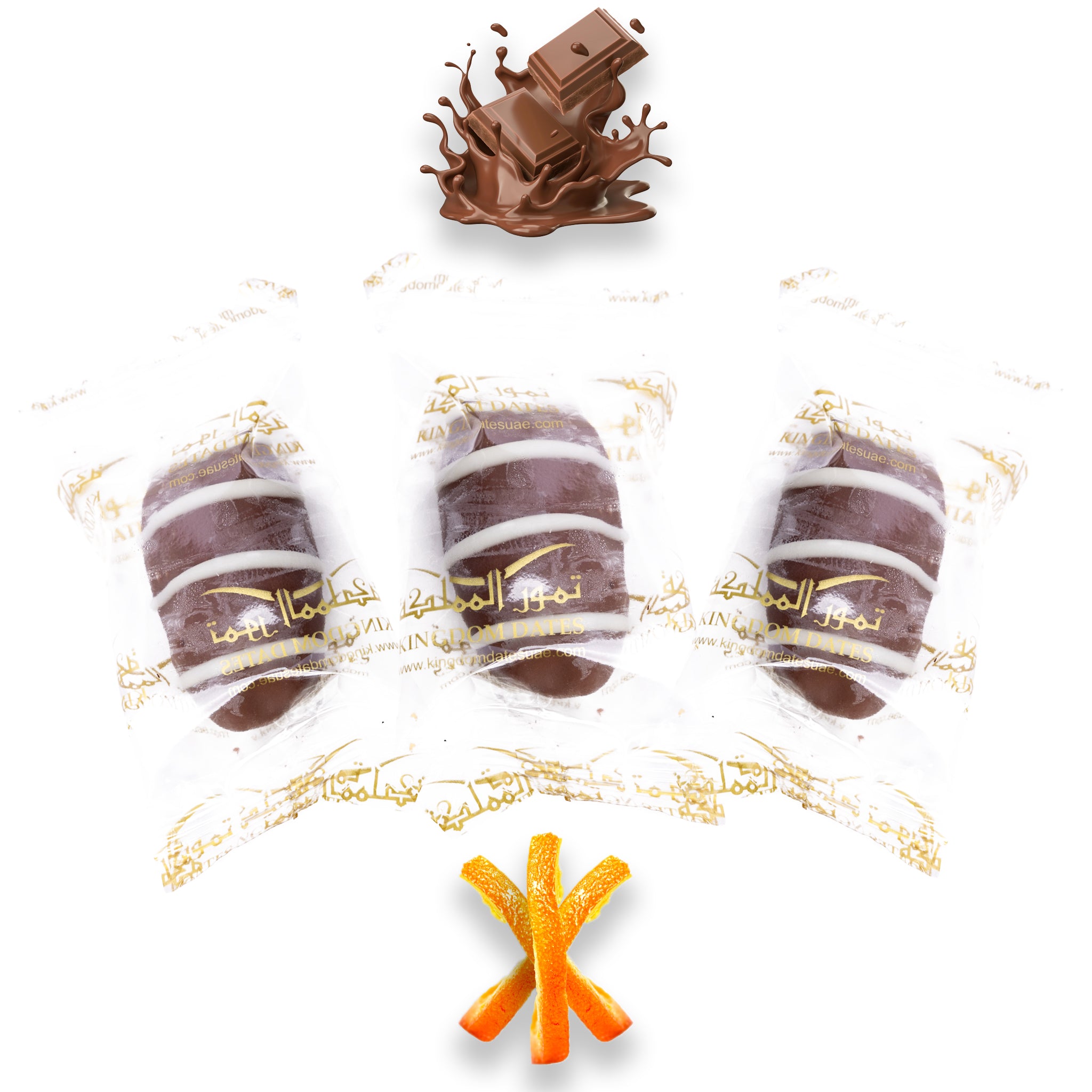 Milk Chocolate Dates Stuffed With Nuts (Wrapped)