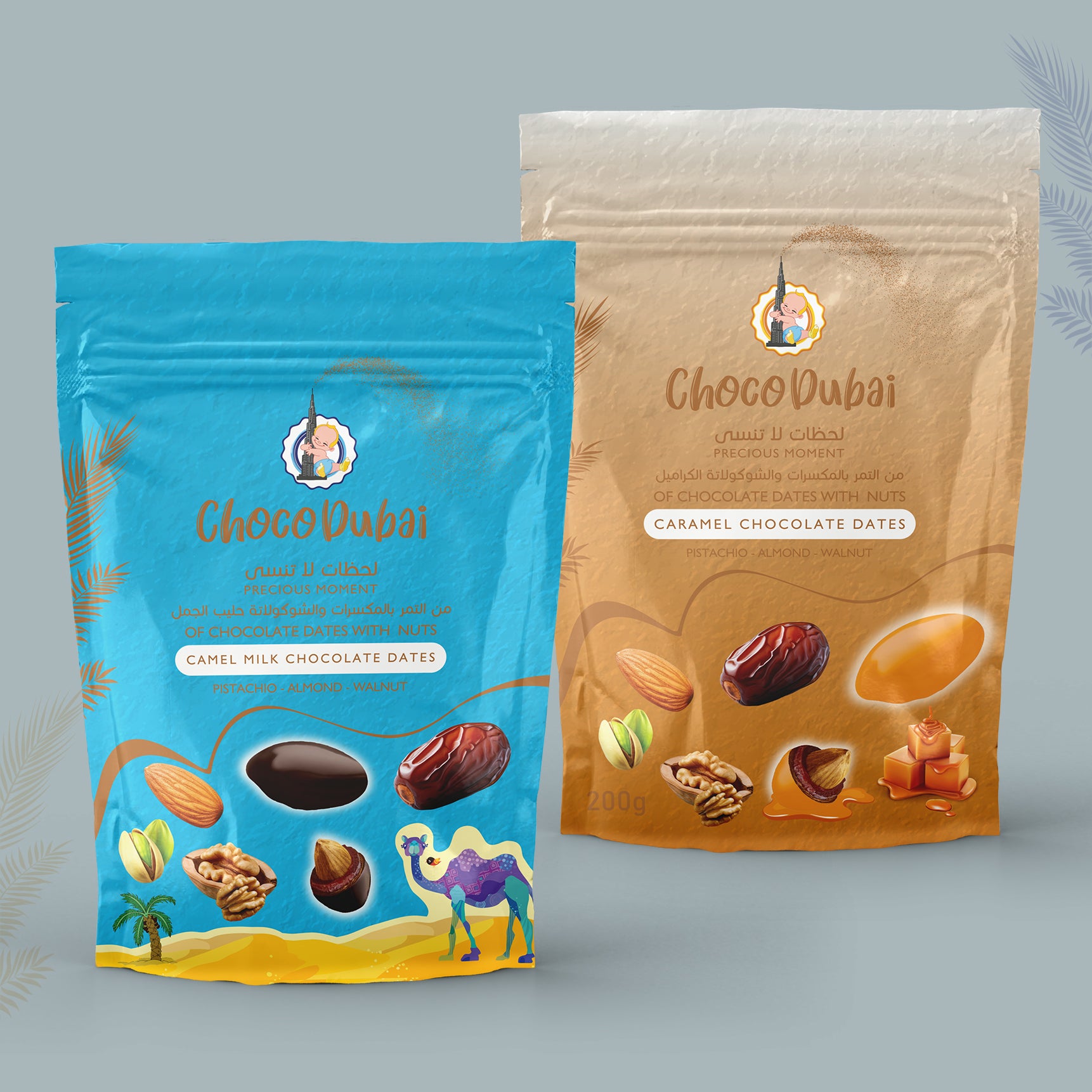 Camel Milk 350 GM + Caramel Chocolate Dates With Nuts 200 GM