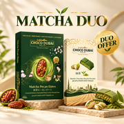 Matcha Duo Offer - Dates Chocolate & Matcha Kunafa Pistachio Bar | 2 × 100