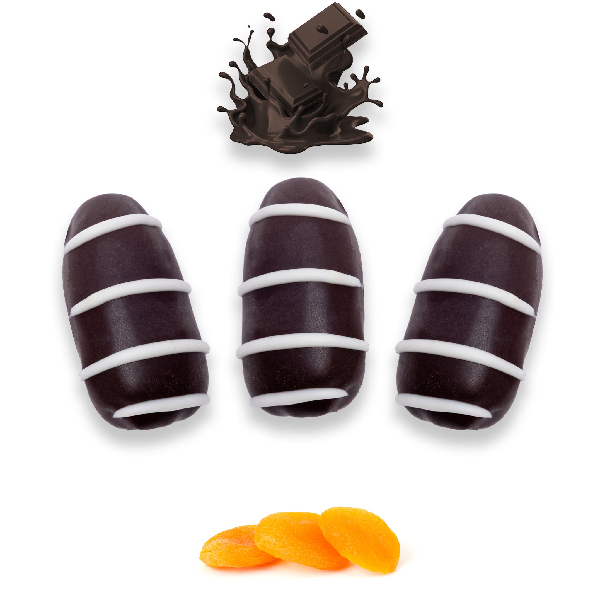 Dark Chocolate Dates Stuffed With Nuts - Full Dipped