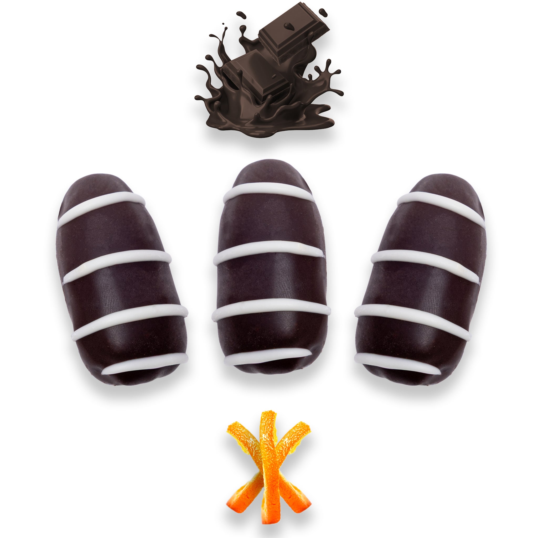 Coffee Chocolate Dates Stuffed With Nuts - Full Dipped