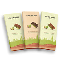 Dubai Chocolate Kunafa Pistachio Offer - 2 Milk & 1 Dark