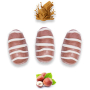 Caramel Chocolate Dates Stuffed with Nuts - Full-Dipped