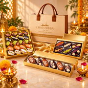 Choco Dubai Diwali Luxury Gift Set – 3 Premium Dates Boxes with Exclusive Gift Bag