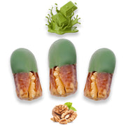 Luxury Sagi Dates Stuffed with Nuts & Half-Dipped in Matcha Chocolate