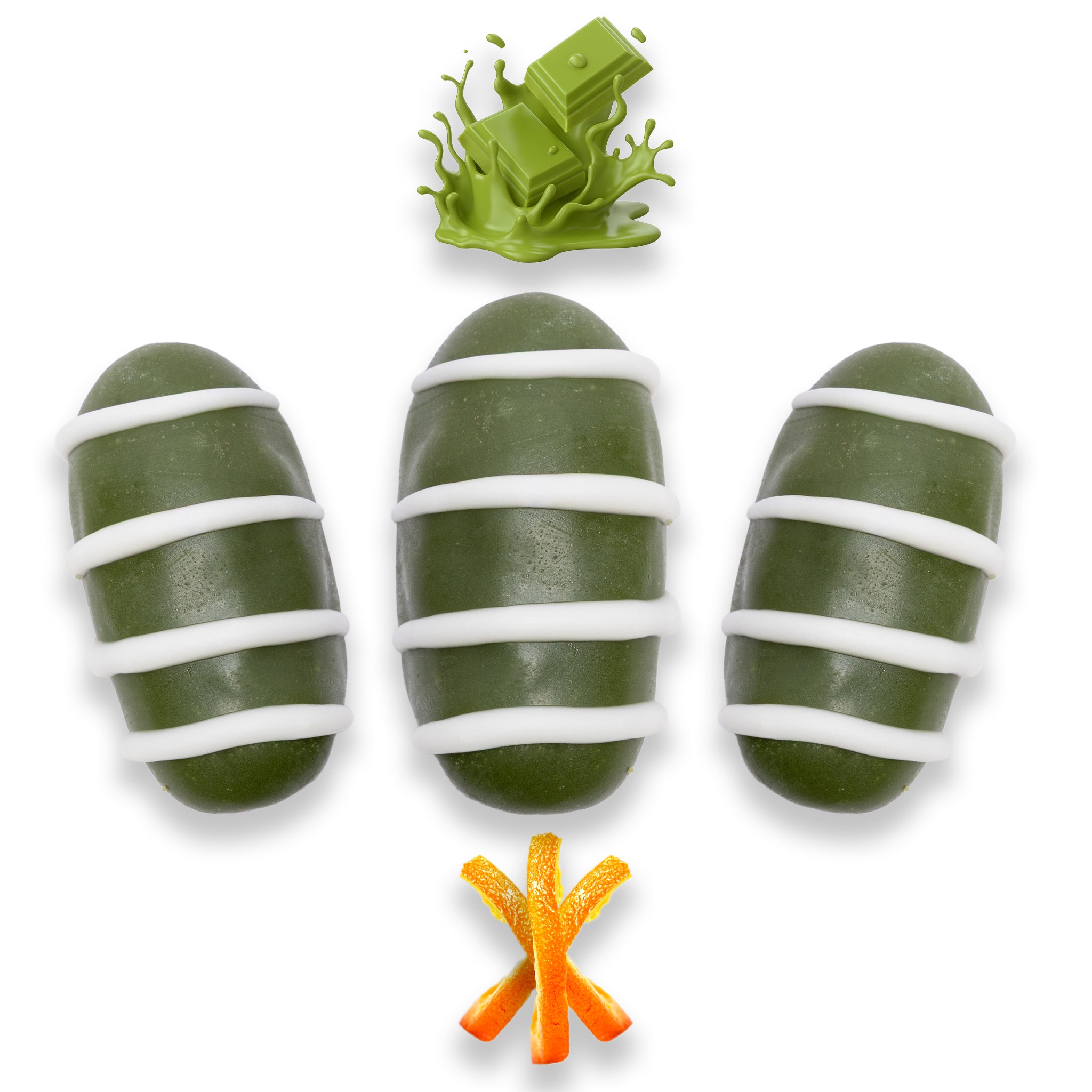 Matcha Chocolate Dates Stuffed With Nuts