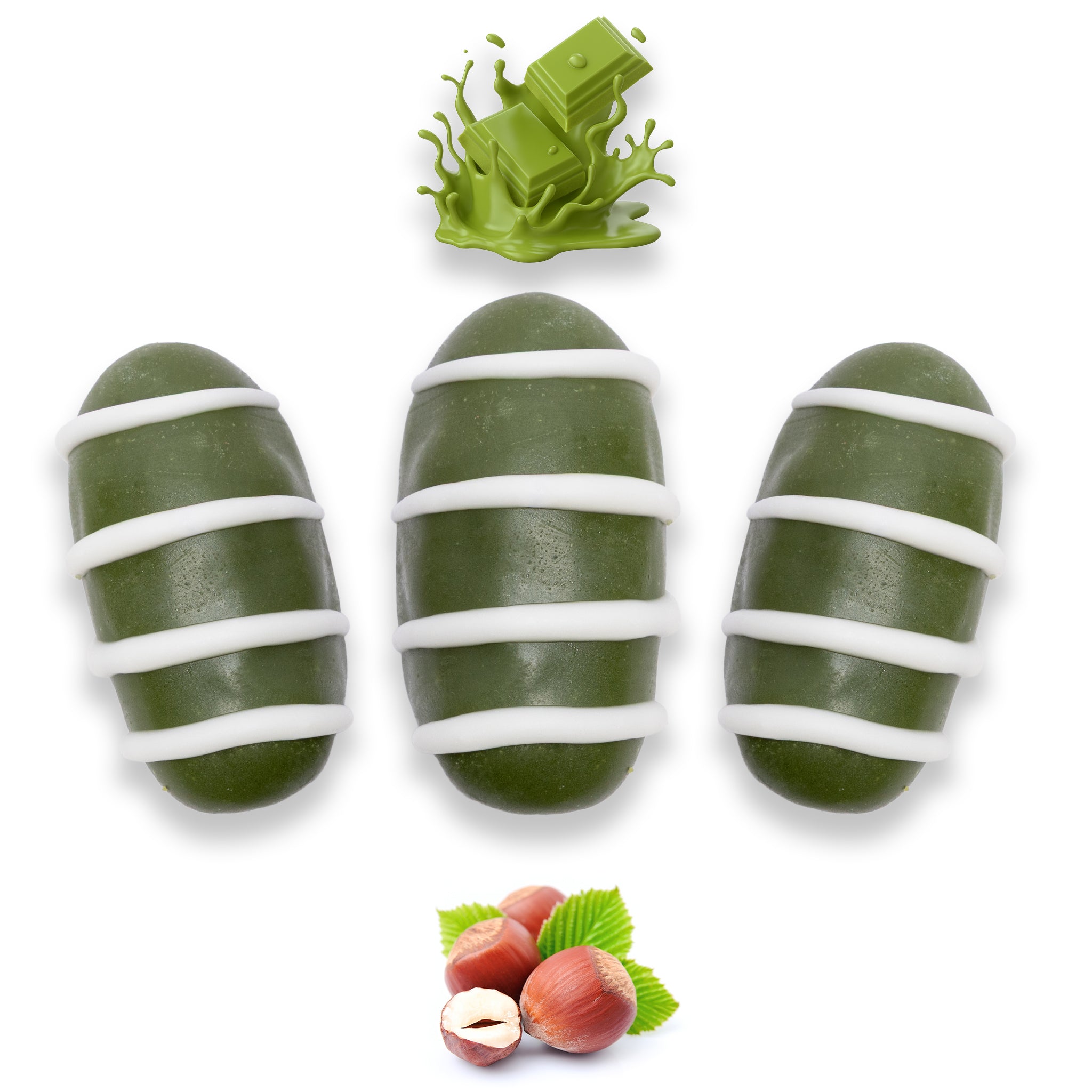 Matcha Chocolate Dates Stuffed With Nuts