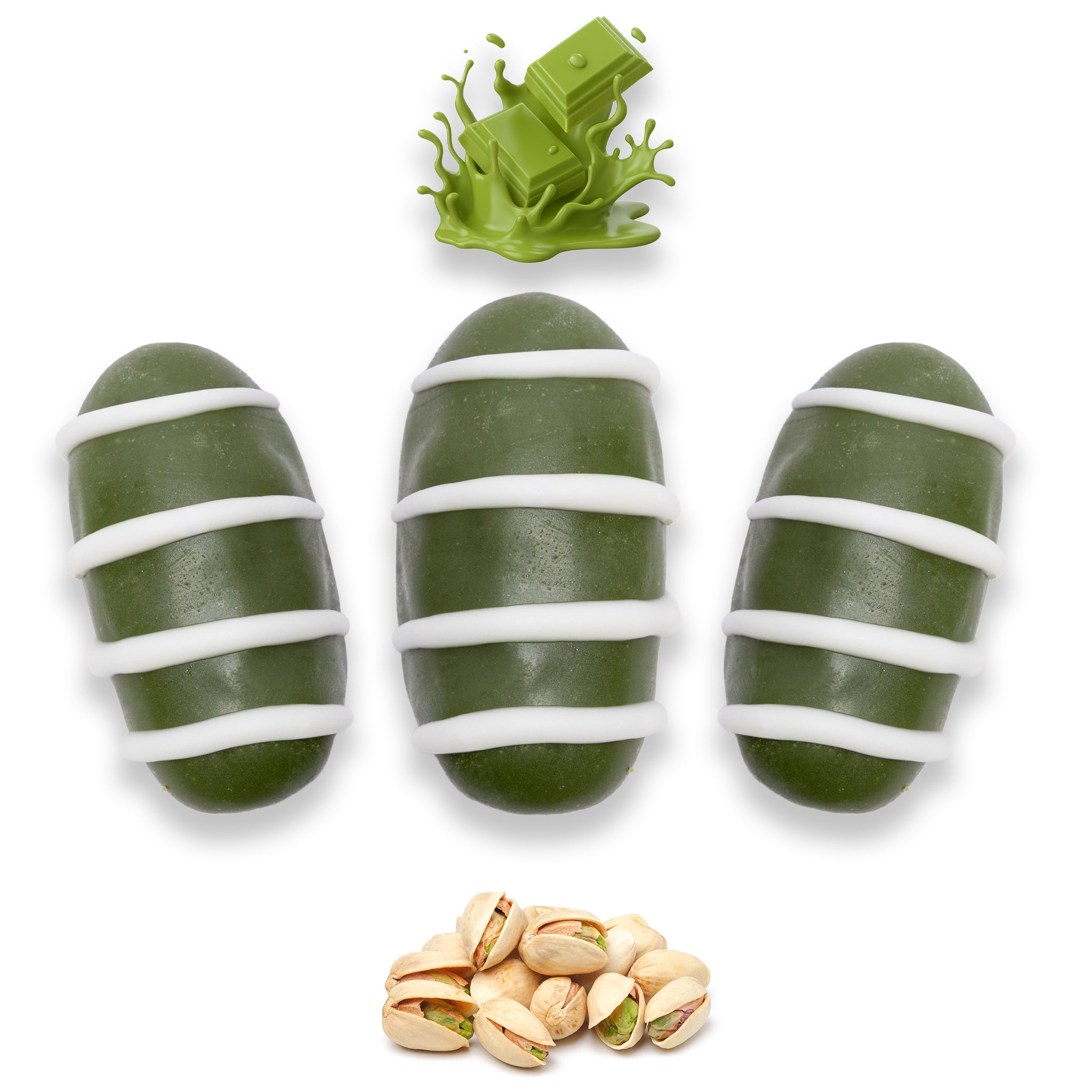 Matcha Chocolate Dates Stuffed With Nuts