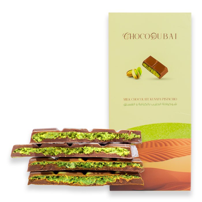 Milk Chocolate Kunafa Pistachio 100 GM