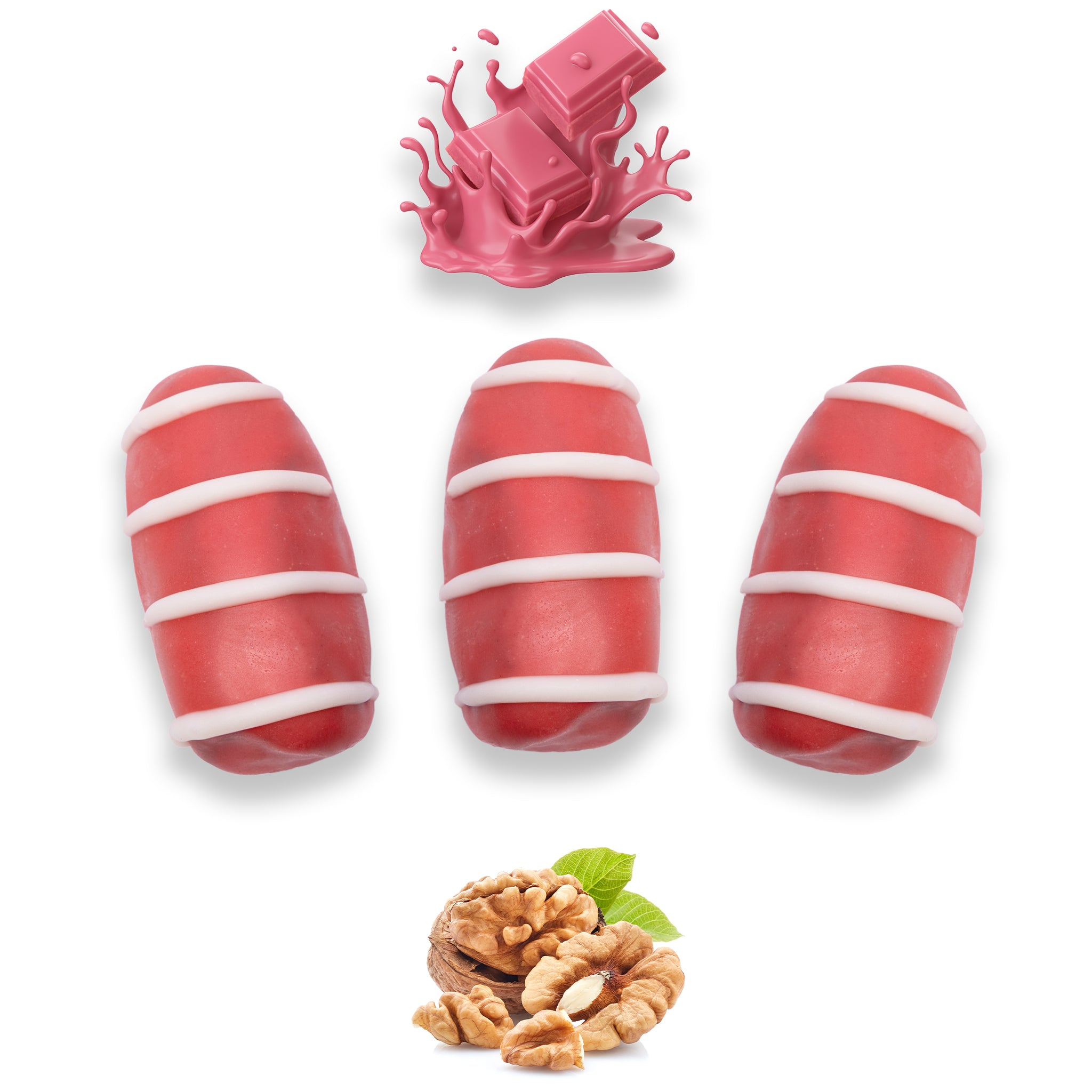 Ruby Chocolate Dates Stuffed With Nuts