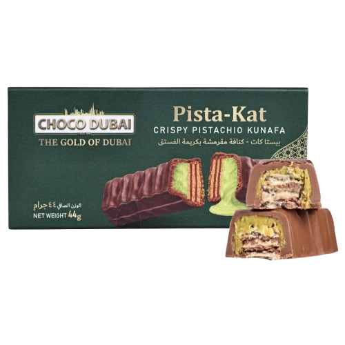 Pista-Kat Crispy Pistachio Kunafa Chocolate Bar – 44g