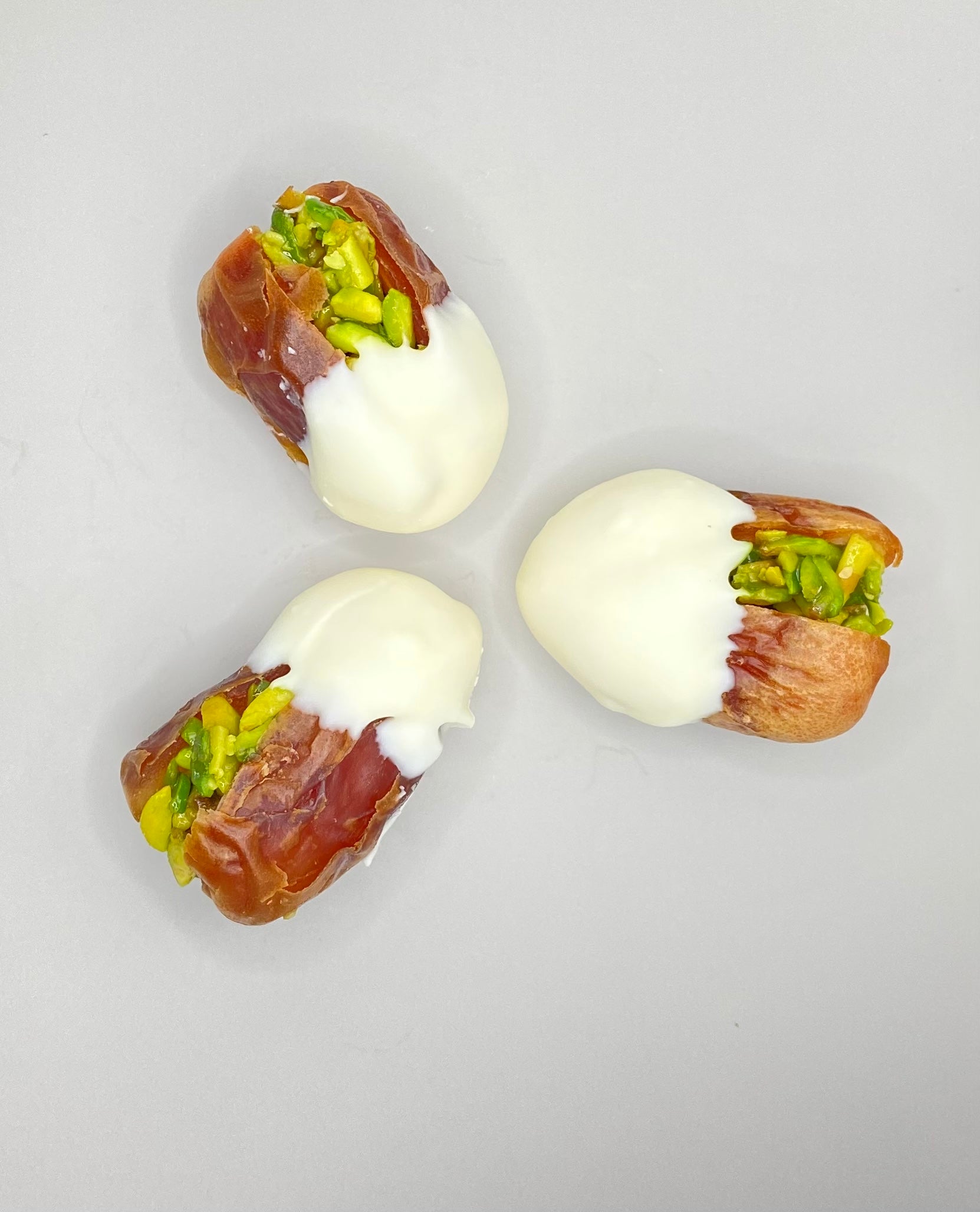 Vanilla Chocolate Dates Stuffed With Nuts