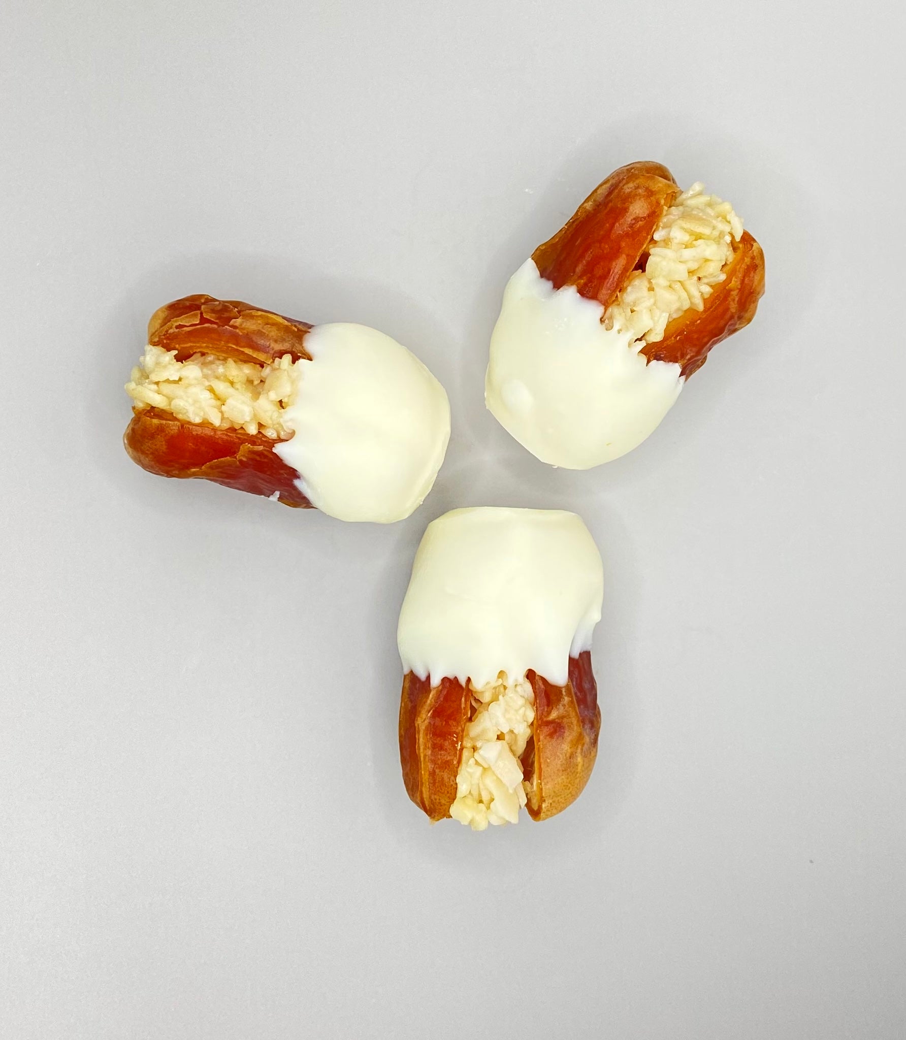 Vanilla Chocolate Dates Stuffed With Nuts