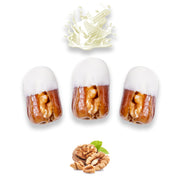 Luxury Sagi Dates Stuffed with Nuts & Half-Dipped in Vanilla Chocolate