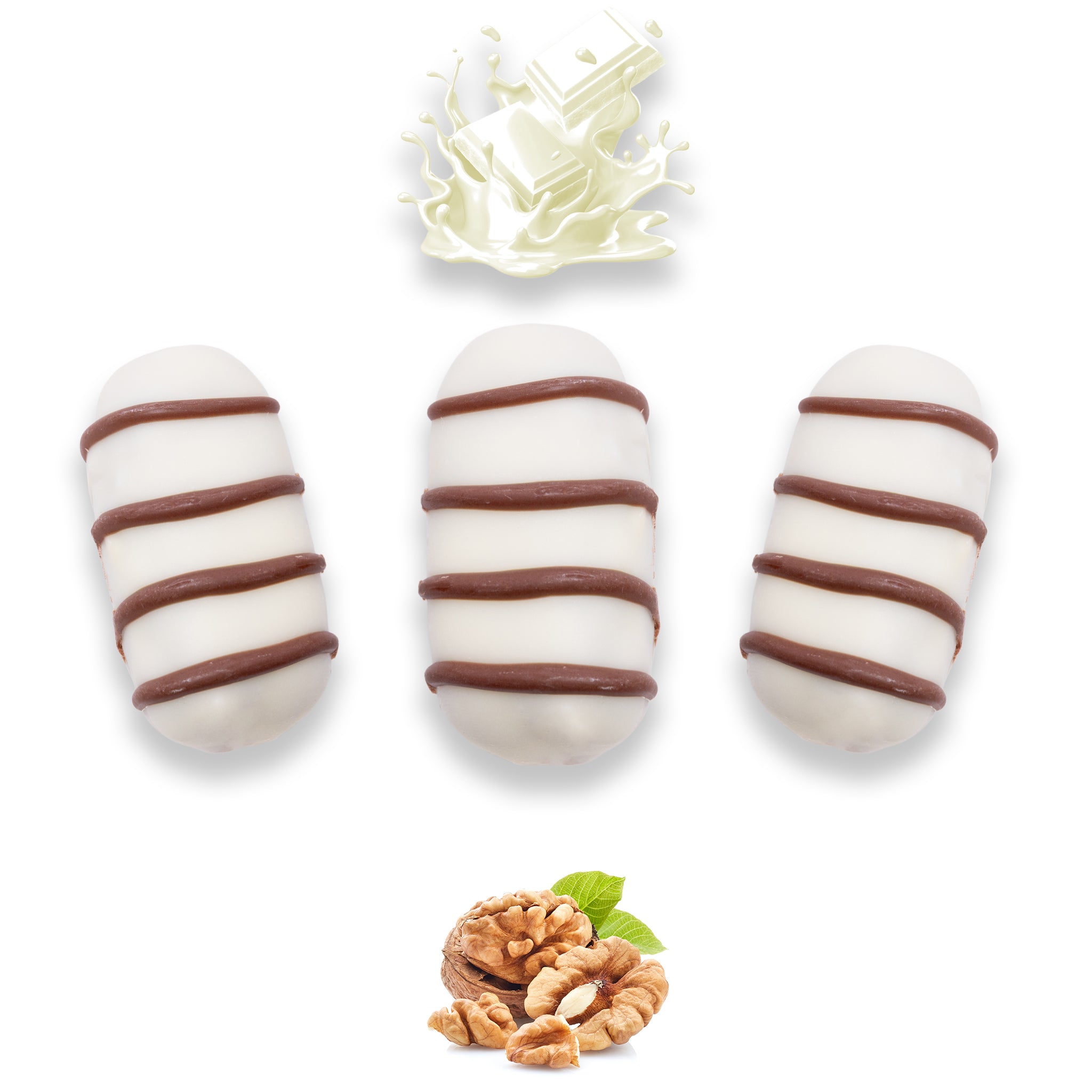 Vanilla Chocolate Dates Stuffed With Nuts