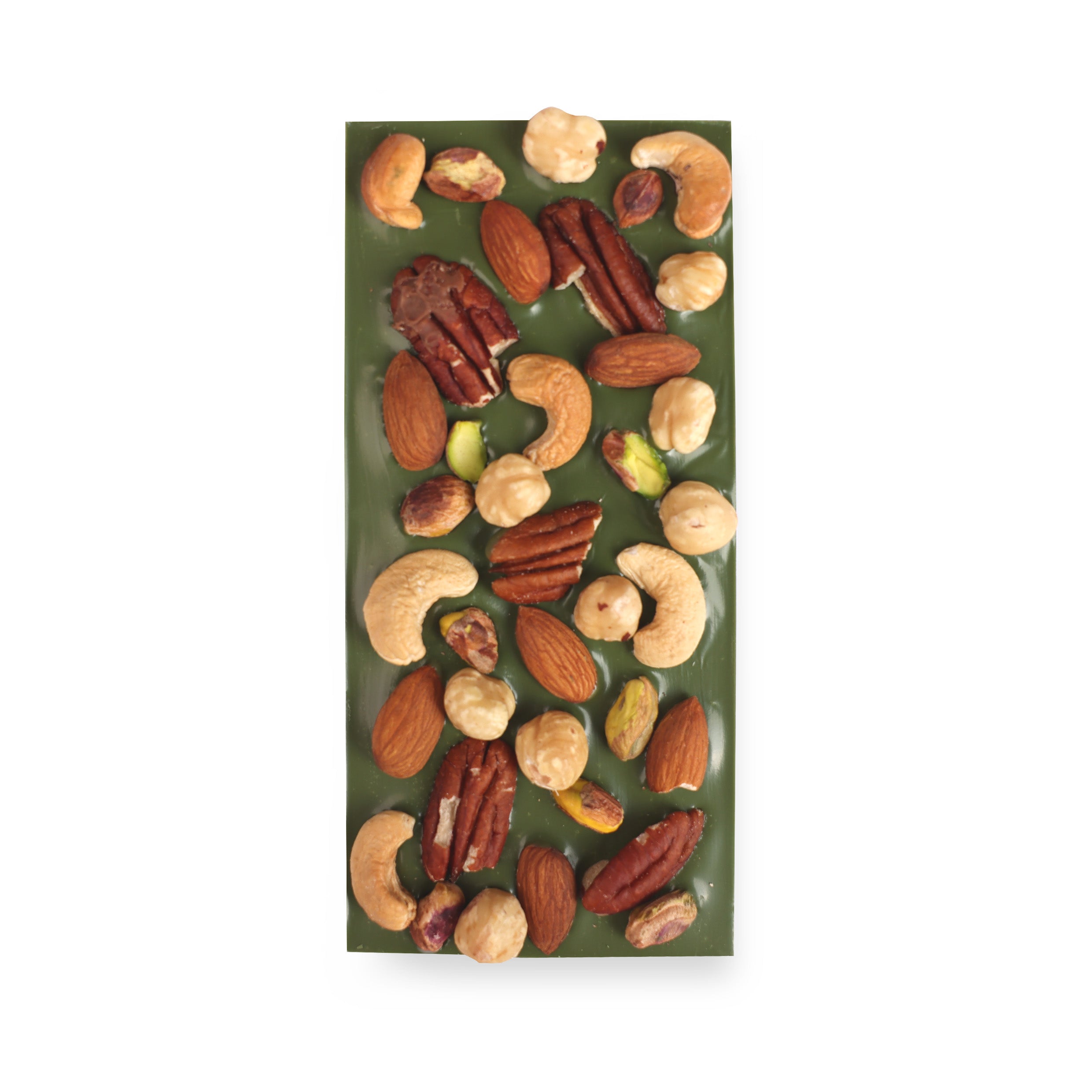Belgian Matcha Chocolate Mixed Nuts Bar (80g)