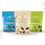 Milk 100 gm + Coconut 100 gm + Matcha 100 gm (chocolate dates Stuffed with Nuts)