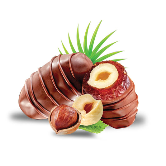 Brown Chocolate Hazelnut Dates 200 GM - choco-dubai